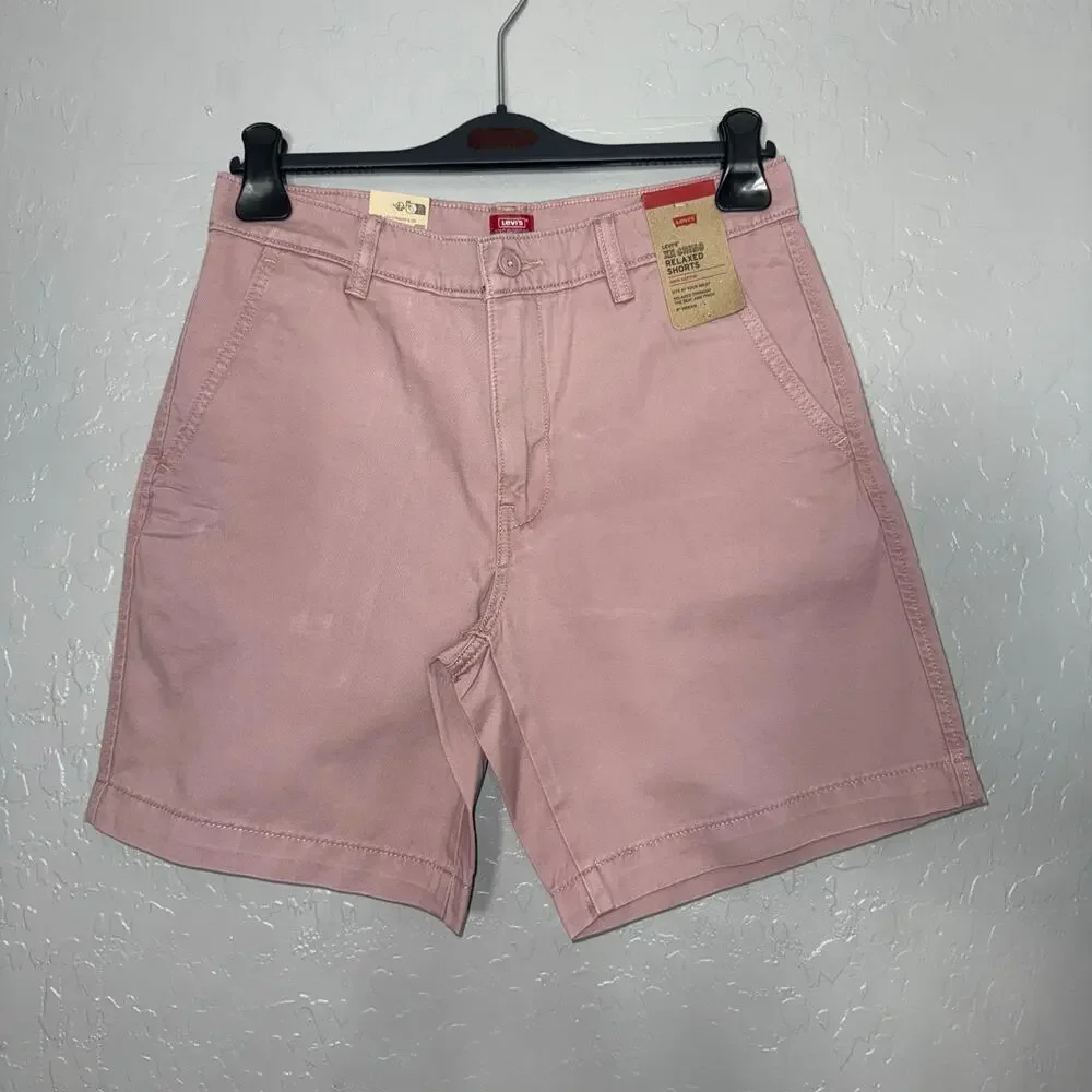Levis Mens XX Chino Relaxed Shorts, Pink, 30